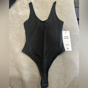 NWT body suit LA brand black Small